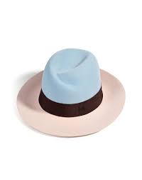 Maison Michel Rabbit Felt Bicolour Hat Hats Hat Fashion Maison Michel