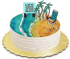 Mermaids, sea and beach holiday cake toppers. Amazon Com Beach Theme Cake Decorations