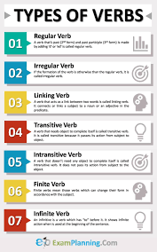 Types Of Verbs Examples List Examplanning Study English Grammar English Phrases English Vocabulary Words