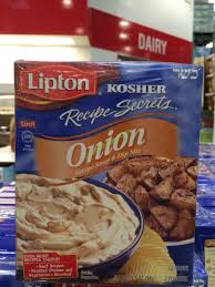 Preheat the oven to 375 degrees f (190 degrees c). Lipton Kosher Onion Soup Mix 4 1 09 Ounce Boxes Costcochaser