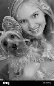 Small dog Black and White Stock Photos & Images