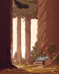 Shaikara David Hilda Season 1 Netflix Art Background Animation Background Cartoon Background