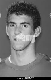 Michael phelps Banque d'images noir et blanc