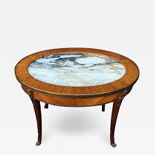 Areeva decor wooden oval coffee table living room sofa side table desk with storage shelf uk,table,tea table,wooden table,coffee table uk. Antique Petit Gilt Bronze Louis Xvi Style Marble Top Oval Coffee Cocktail Table