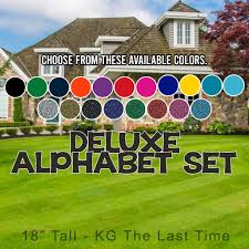 Looking for some ideas for sprucing up your backyard space? 18 Deluxe Alphabet Yard Sign Letters 130pc Outdoor Lawn Etsy Norway
