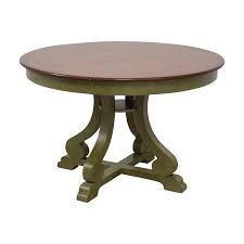 Shop all dining room furniture. 90 Off Pier 1 Pier 1 Imports Green And Wood Round Dining Table Tables