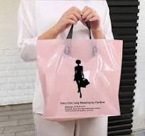 Custom Poly Bag Soft Loop Handles LDPE/HDPE Tote Shopping ...