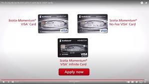 You earn them every time you play with your momentum card. Scotia Momentum Visa Cash Back Credit Card Scotiabank Canada