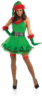 Ladies Christmas Elf Costume For Santa S Helper Fancy Dress Up Outfits Christmas Elf Costume Elf Fancy Dress Elf Clothes