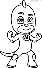 Pj masks series has become in the most popular ongoing child´s show at the moment. Gekko From Pj Masks Coloring Page Coloringall
