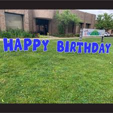 Generally, grass needs a soil ph between six and seven to stay healthy. Letter A Wacky Style Yard Greetings Lawn Signs Happy Birthday Yard Cards