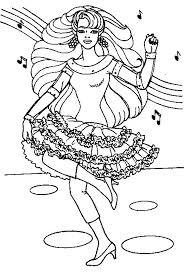 Easy coloring pages of princesses. Pin By Kerri Vaile On Barbie Coloring Barbie Coloring Pages Dance Coloring Pages Barbie Coloring