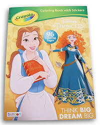 Maybe you would like to learn more about one of these? Coloring Books Princess Belle Merida With Stickers Think Big Dream Big Brave Beauty And The Beast 96 Pages Educational Toys Planet