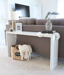 Diy Wood Console Table Saffron Avenue Console Table Behind Sofa Diy Sofa Table Sofa Table Decor