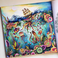 Johanna basford always makes the most beautiful coloring books. Pin By Noelle Woods On Lost Ocean Johanna Basford Lost Ocean Coloring Book Johanna Basford Coloring Book Johanna Basford Lost Ocean