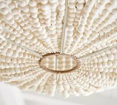 We've got a pottery barn hack for you guys to try! Bristol Wood Bead Chandelier Pottery Barn