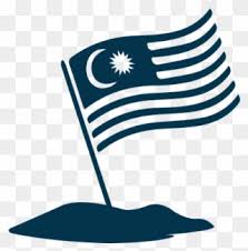 The flag used by the royal malaysian navy has a white background with the jalur gemilang in a. Proudly Local Flag Malaysia Png Clipart Black And White Transparent Png Full Size Clipart 4601480 Pinclipart