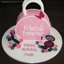 New amazing chocolate, layer and heart shaped write your name design awesome bday cake profile image. Fashion Birthday Cake For Pooja