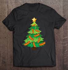 Free shipping on orders over $25.00. Hot Dog Christmas Tree T Shirts Teeherivar