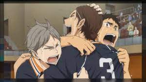 Karasuno Vs Shiratorizawa Last Point Haikyuu Youtube