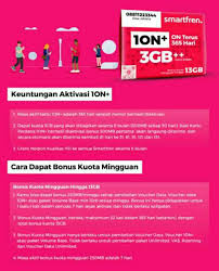 Paket smartfren ngobrol 10rb untuk pemakaian 15 hari dengan benefit 25 menit + 25 sms Kartu Perdana Smartfren 1on Aktif Setahun Free 3gb Up To 13gb Shopee Indonesia