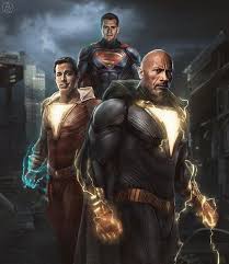 Fan Made Superman V Shazam V Black Adam Credit Awedope Arts Dc Cinematic In 2020 Superman Art Dc Comics Superheroes Captain Marvel Shazam