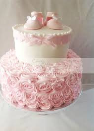 A Shabby Chic Baby Shower It S A Girl Baby Shower Cakes Girl Girl Shower Cake Baby Girl Cakes