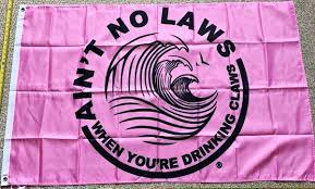 Pink Funny White Claw Home Wall Bar Dorm Funny Flags White Claw Hard Seltzer Flag Wall
