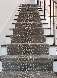 We can typically quote based on the photos but our installation team must measure the steps. Custom Deerfield Brass Stair Runner Staircase Carpet Runner Stair Runner Carpet Stair Runner