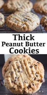 Thick Peanut Butter Chocolate Chip Cookies The Best Peanut Butter Cookies You In 2020 Peanut Butter Chocolate Chip Cookies Peanut Butter Chocolate Chip Yummy Cookies