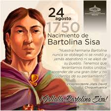 La Vicepresidencia del Estado Plurinacional de Bolivia conmemora el  natalicio de Bartolina Sisa.
