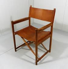 For Sale Danish Folding Chair In Wood Gear Leather 1960 S Brown Accent Chair Folding Chair Chair