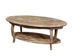 Driftwood turned into a coffee table through the addition of a glass top makes for a very interesting living room furniture. Alaterre Rustic Oval Coffee Table Driftwood Reclaimed Wood Buy Online In Angola At Angola Desertcart Com Productid 15781045