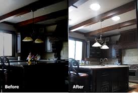 Kitchen Before And After Solar Tubes Solar Tube Lighting Country Kitchen Lighting
