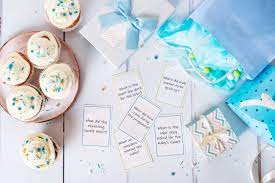 Bright colors, party pennant garlands, giant lollipops, and individual portions of c. This Baby Shower Trivia Game Involves Both Parents To Be