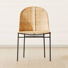 Cesta Rattan Dining Chair Cb2 In 2020 Rattan Dining Chairs Leather Lounge Chair Dining Chairs