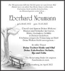 Traueranzeigen von Eberhard Neumann