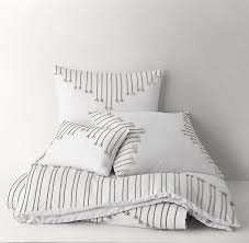 Black And White Paisley Bedding Sierra Stitched Cording Cotton Linen Duvet Cover Linen Duvet Teal Bedding Headboards For Beds