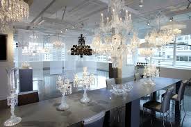 Lighting fixtures are funny things. Baccarat S First U S Lighting Showroom Architectural Digest