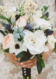 Navy Blue Thistles Artificial Fall Wedding Flowers Fall Wedding Flowers Wedding Flowers Wedding