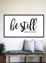 Be Still And Know Fixer Upper Home Decor Gift For Her Etsy Home Decor Home Decor Tips Home Diy