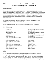 identifying organic compounds