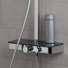 Schutte 60531 Uberkopf Brauseset Ocean 30x30 Cm Duschkopf Regendusche Mit Ablage Duschsystem Mit Thermostat Und Sicherhei In 2020 Duschsysteme Duschkopf Regendusche