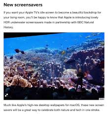 As our own video editor. Where Are The Hdr Underwater Screensavers Apple Community