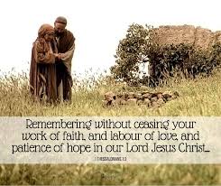 Matthew, mark, luke and john. 1 Thessalonians 1 3 Latter Day Saint Scripture Of The Day