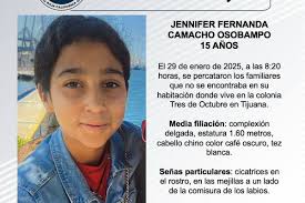 Se busca a Jennifer Fernanda Camacho Osobampo de 15 de edad