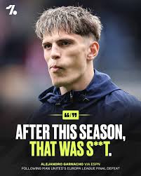 Alejandro Garnacho dropped some pretty explosive quotes after Man United  lose the Europa League final… 😬💥