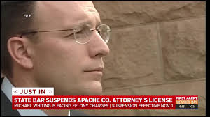 Arizona State Bar suspends Apache County attorney's license
