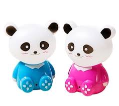 1 Pair Led Plug In Night Light For Kids Light Sensor Controlled Nightlights For Baby Nursing Cute Panda Shaped Lamp Panda Things
