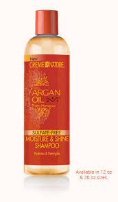 Silk18 natural hair conditioner argan oil sulfate free treatment. Sulfate Free Moisture Shine Shampoo Hair Care Creme Of Nature